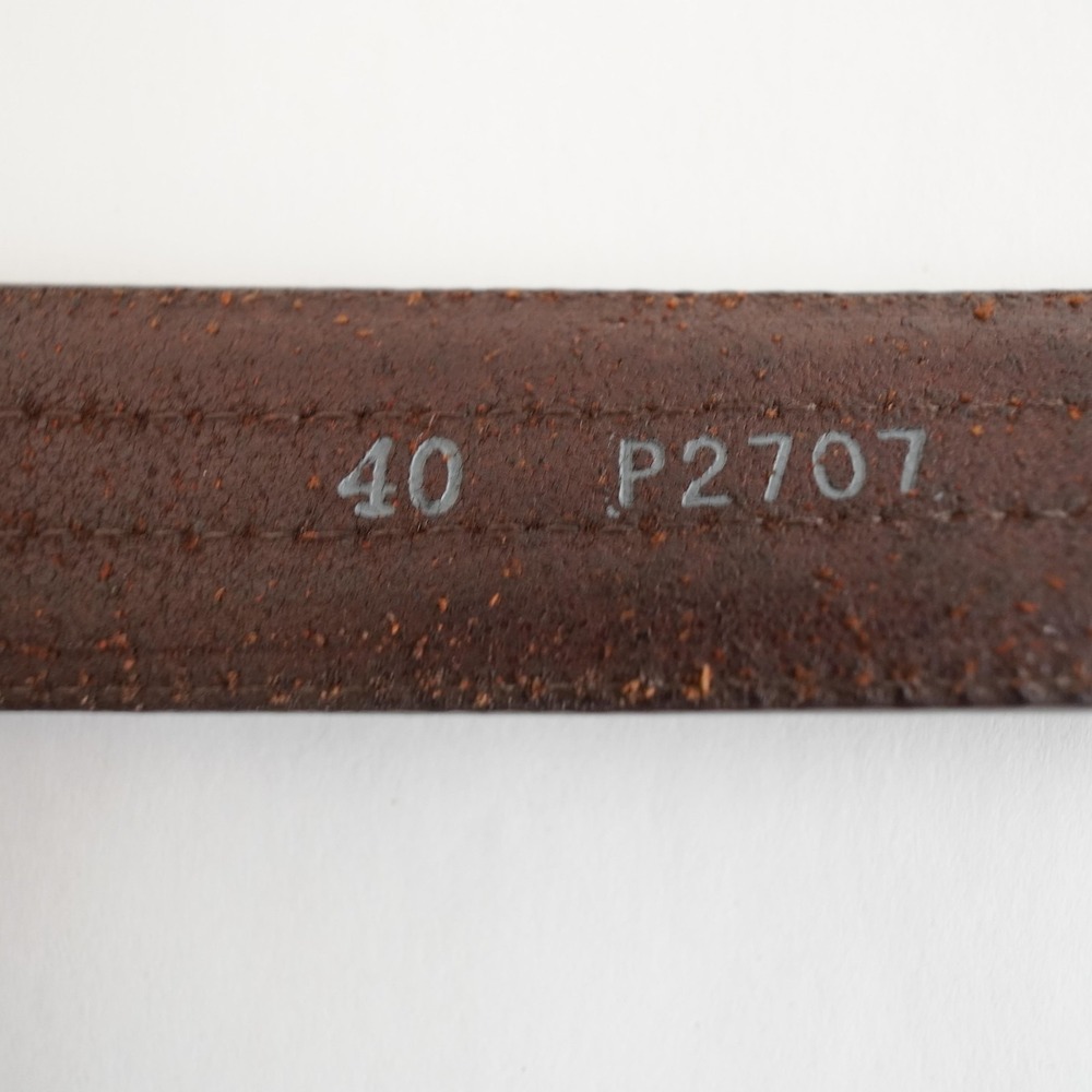Brighton Leather Belt Mens 40 Brown Woven Gold Buckle Classic Business Casual - Picture 3 of 11